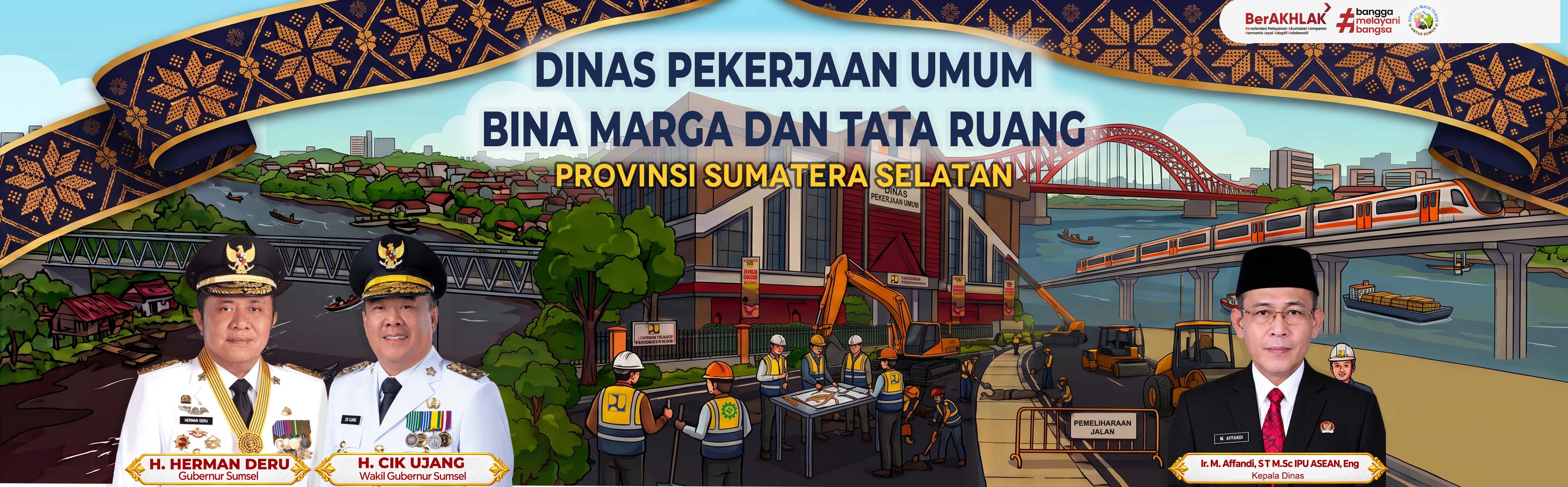 Banner Dinas PU Bina Marga dan Tata Ruang Provinsi Sumatera Selatan